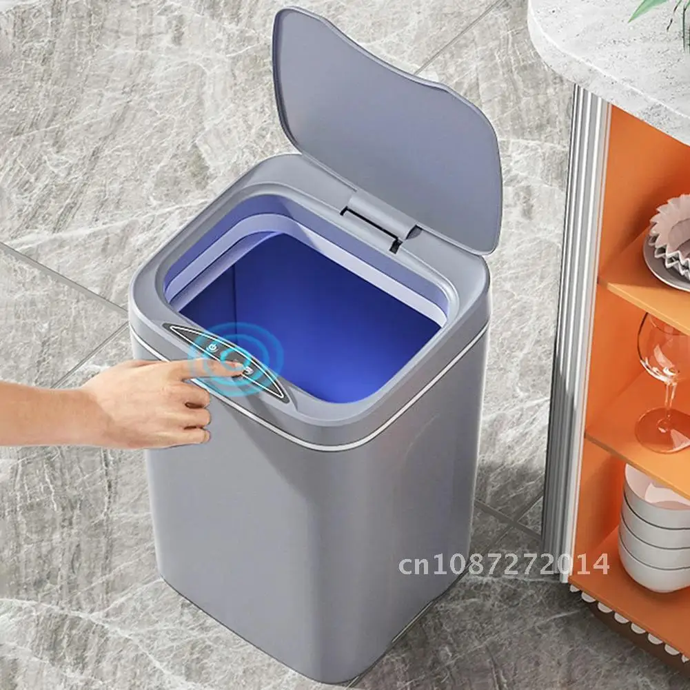 20L Smart Trash Dustbin Bathroom Automa Sensor Can For Electric Recycling Wastebasket Trash Waste Bin Waterproof Kitchen