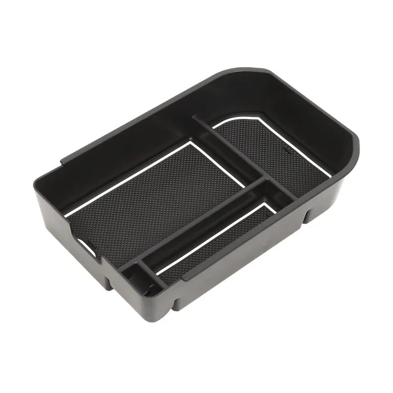 

For Toyota Land Cruiser Prado 250 LC250 2024-25 Black Car Armrest Storage Box Storage Organization Tray Interior Car Accessories