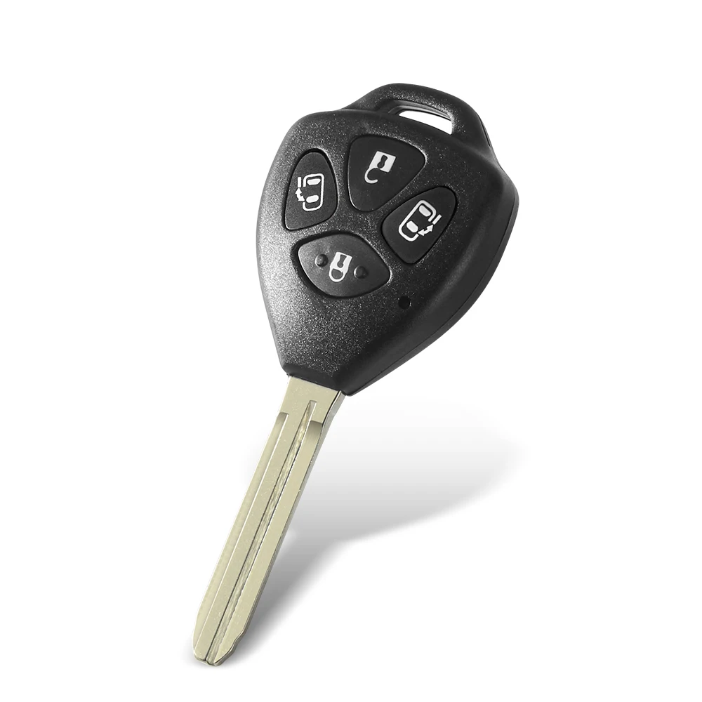 KEYYOU Car Key Alarm pilot zdalnego sterowania 314.4 MHZ 4D67 Chip dla Toyota Alphard 2005 2006 2007 2008 2009 4 przyciski klucze część wymienna do