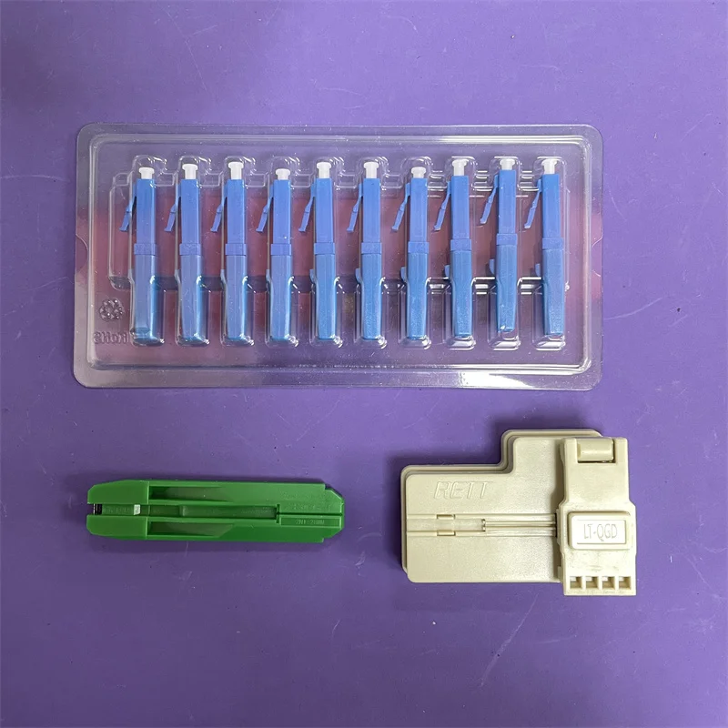 High quality lc upc Single Mode Fiber Fast Connectors lc Built-in Type ftth Fiber Fast Connectors adaptador de conexão