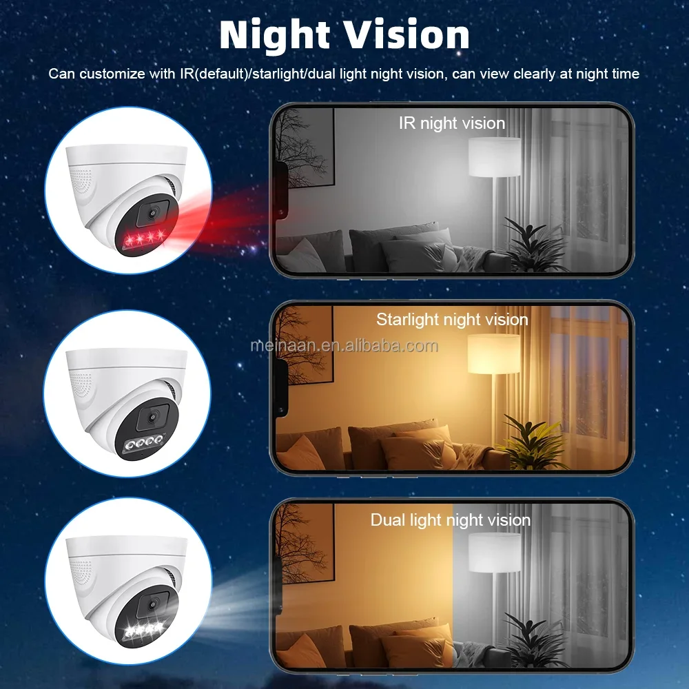 OEM 8MP 4K ICSee XMeye Pro 8CH interior POE Video vigilancia Domo CCTV cámara NVR Kit sistema POE IP sistema de cámaras de seguridad