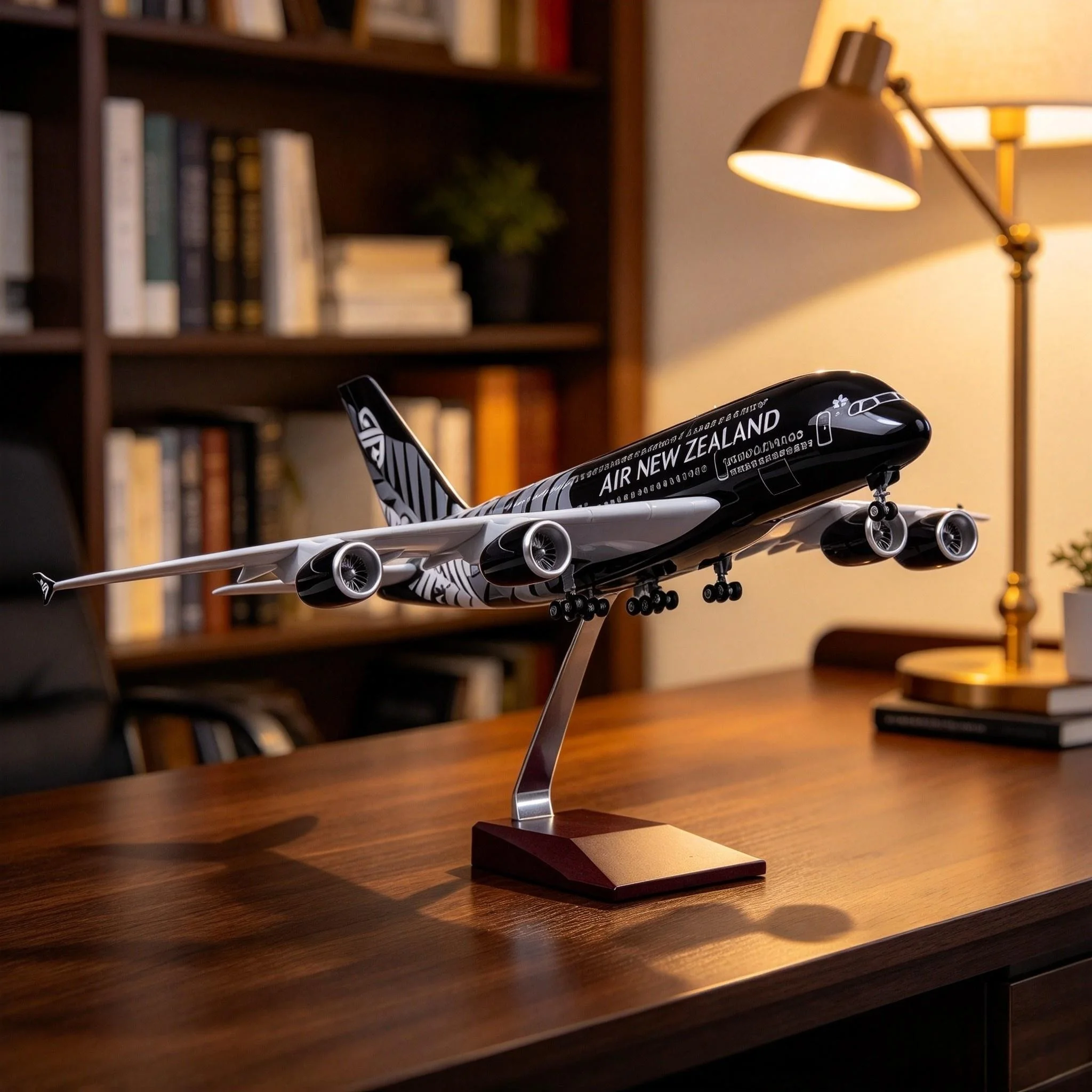 Air-bus 380 Airplane Model A380 New Zealand Airlines 47cm Scale Aircraft Wheel Landing Gear Resin Collected Gift By Aviation