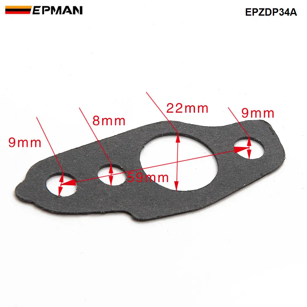 EPMAN 10PCS/LOT Turbo Oil Feed / Return Gasket For Toyota CT26 Turbo Land Cruiser EPZDP34A