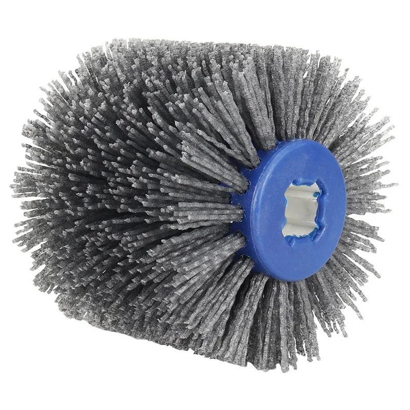 

A84X-120X100x19mm Nylon Abrasive Wire Drum Polishing Wheel Electric Brush For Woodworking Metalworking Brush Tool