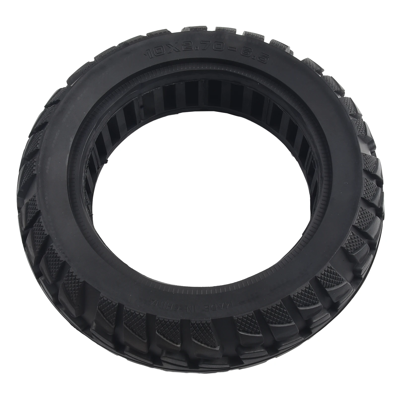 

10 Inch 10x2.70-6.5 Solid Tire Rubber Tyre For Electric Scooter Non-inflatable Electric Scooter Explosion-Proof Tubeless Tires