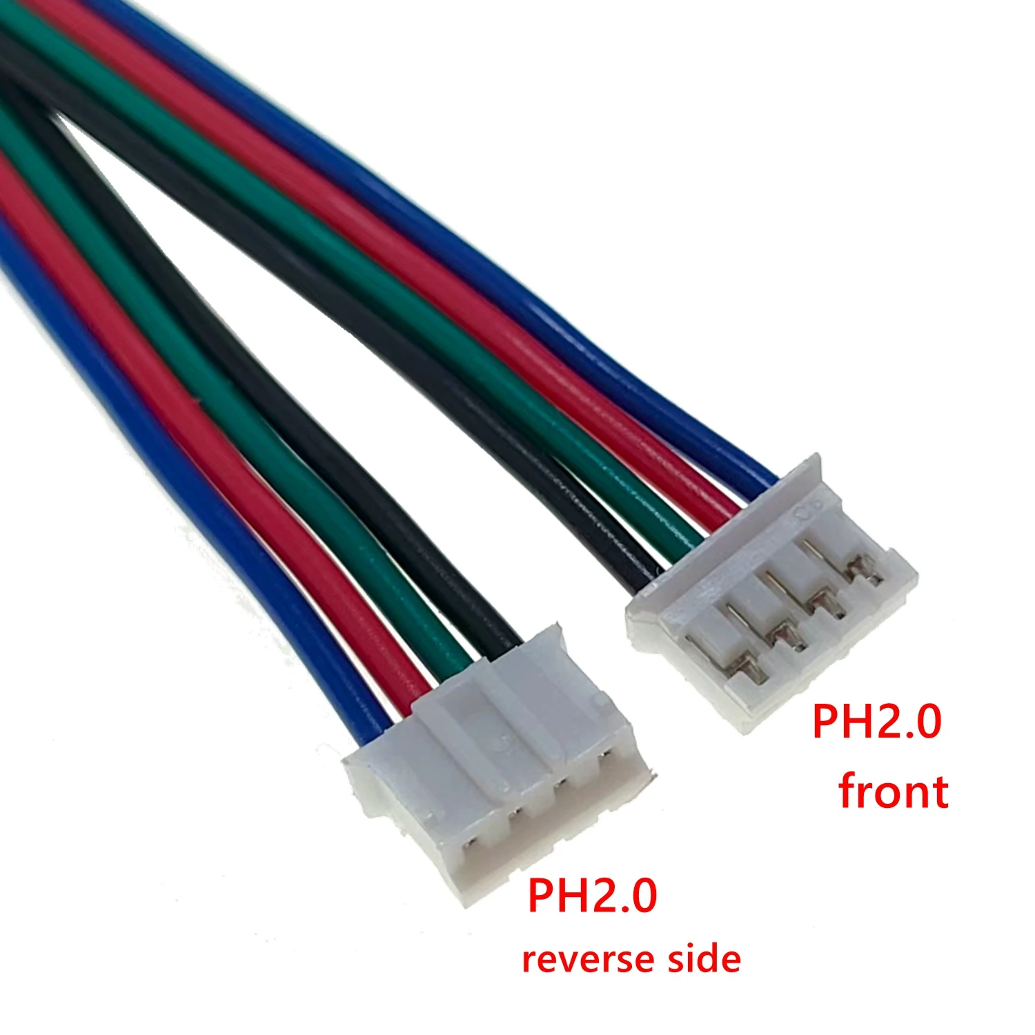 2PCS 4PIN Connection Cable Micro mini USB Type-C Male Female Pair Wiring Plug with PH2.0 Terminal Cable Length 30CM