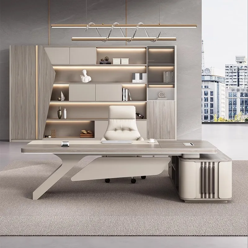 Manager Atmospheric Office Desk Large Popular Modern Leadership Office Desk Reception Office Furniture Der Schreibtisch XYOD