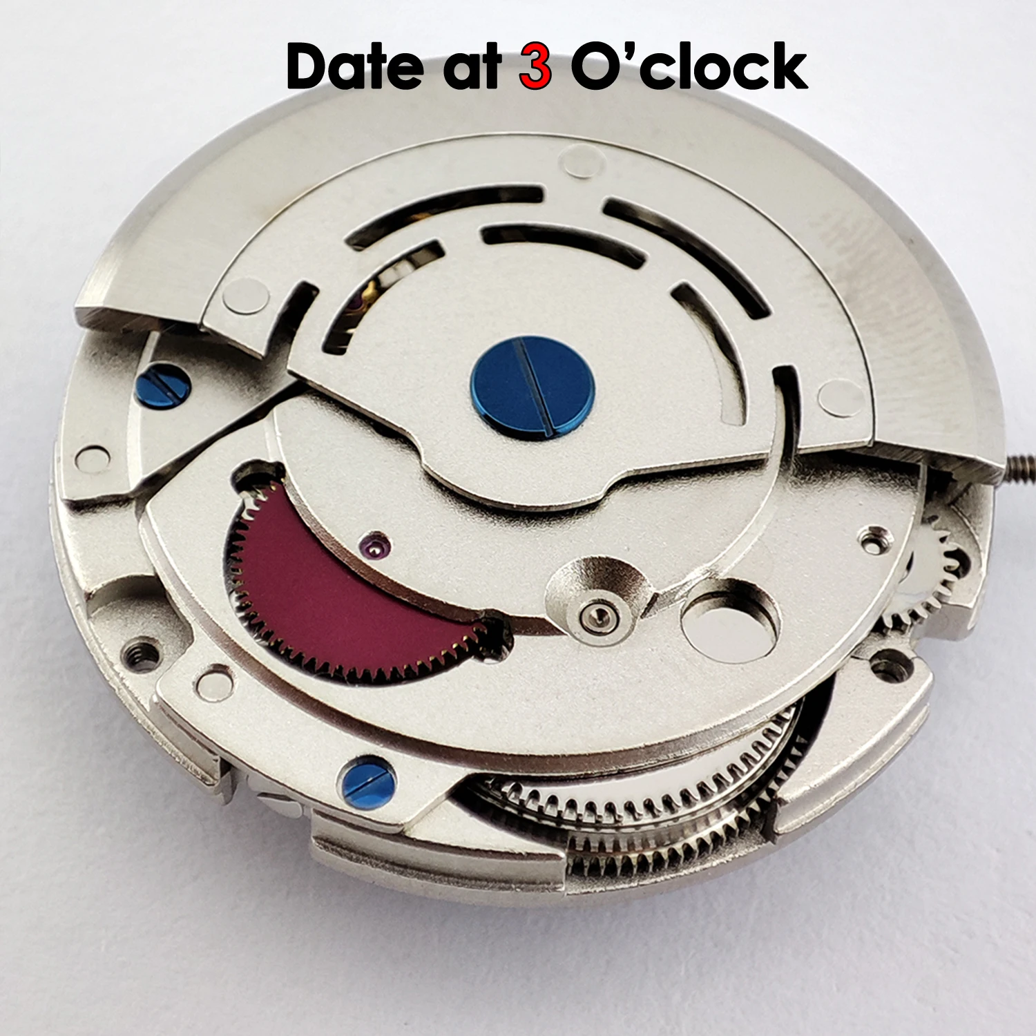 MingZhu 2813 حركة أجزاء الساعة الأوتوماتيكية عرض التاريخ 3 الساعة دقة الدوار منقوشة تجديد ملحق بالجملة