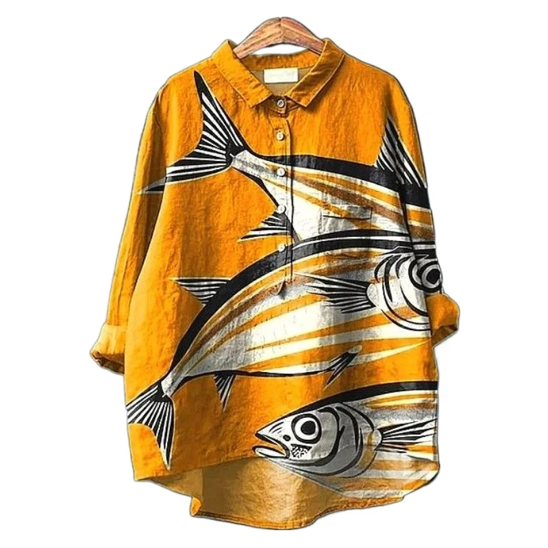 Popular Tops Summer Men's and Women's Same Amazon Individuality Loose Printing Round Neck Casual
