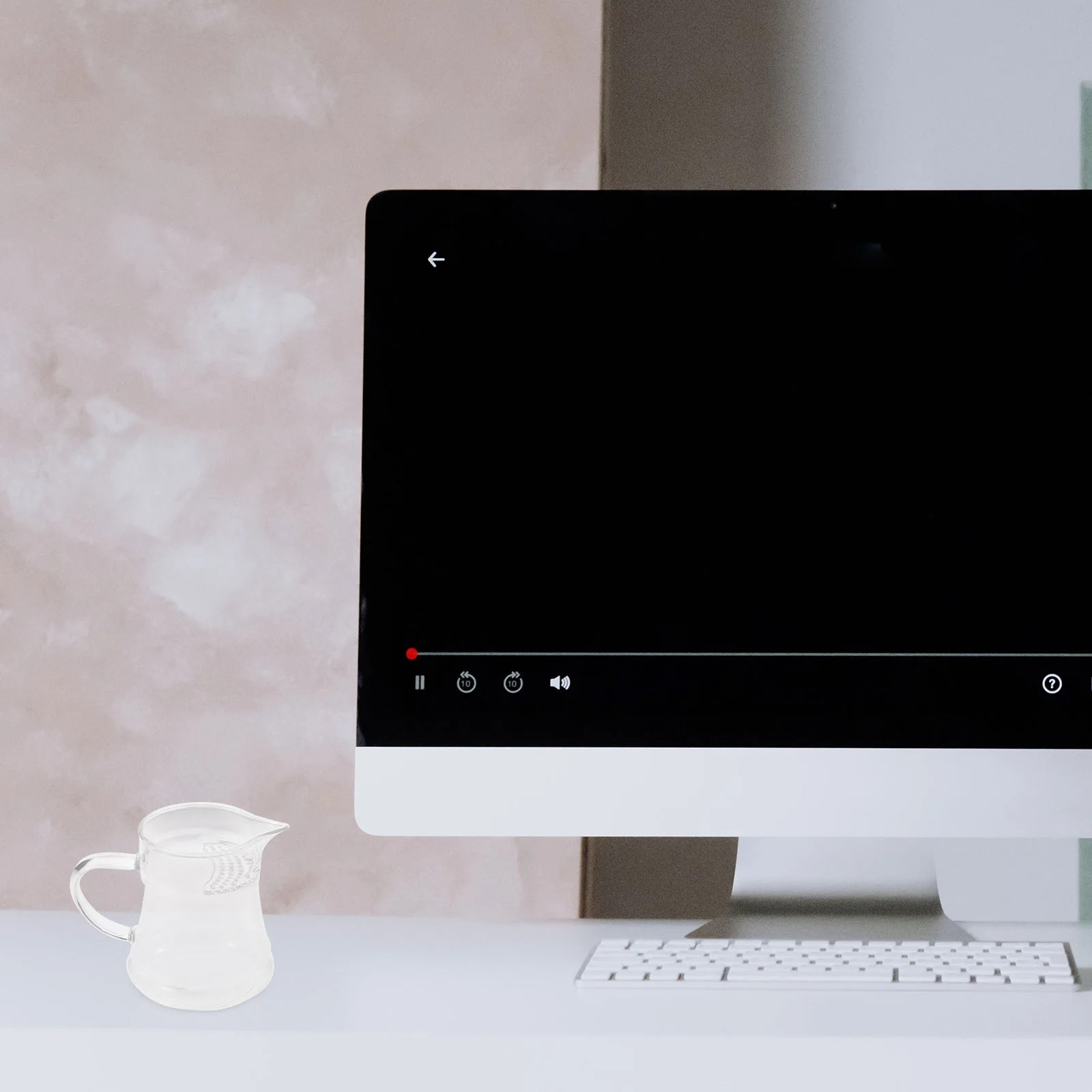 

Tea Pitcher Heat Resistant Glass Tea Dispenser Cup Milk Pitcher Glass Jug Beverage Storage Cup Teaware Accessory