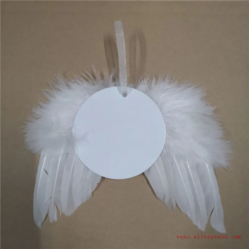 sublimation new wings Aluminium  christmas ornaments blank consumables supplies 18*14cm  20pcs/lot