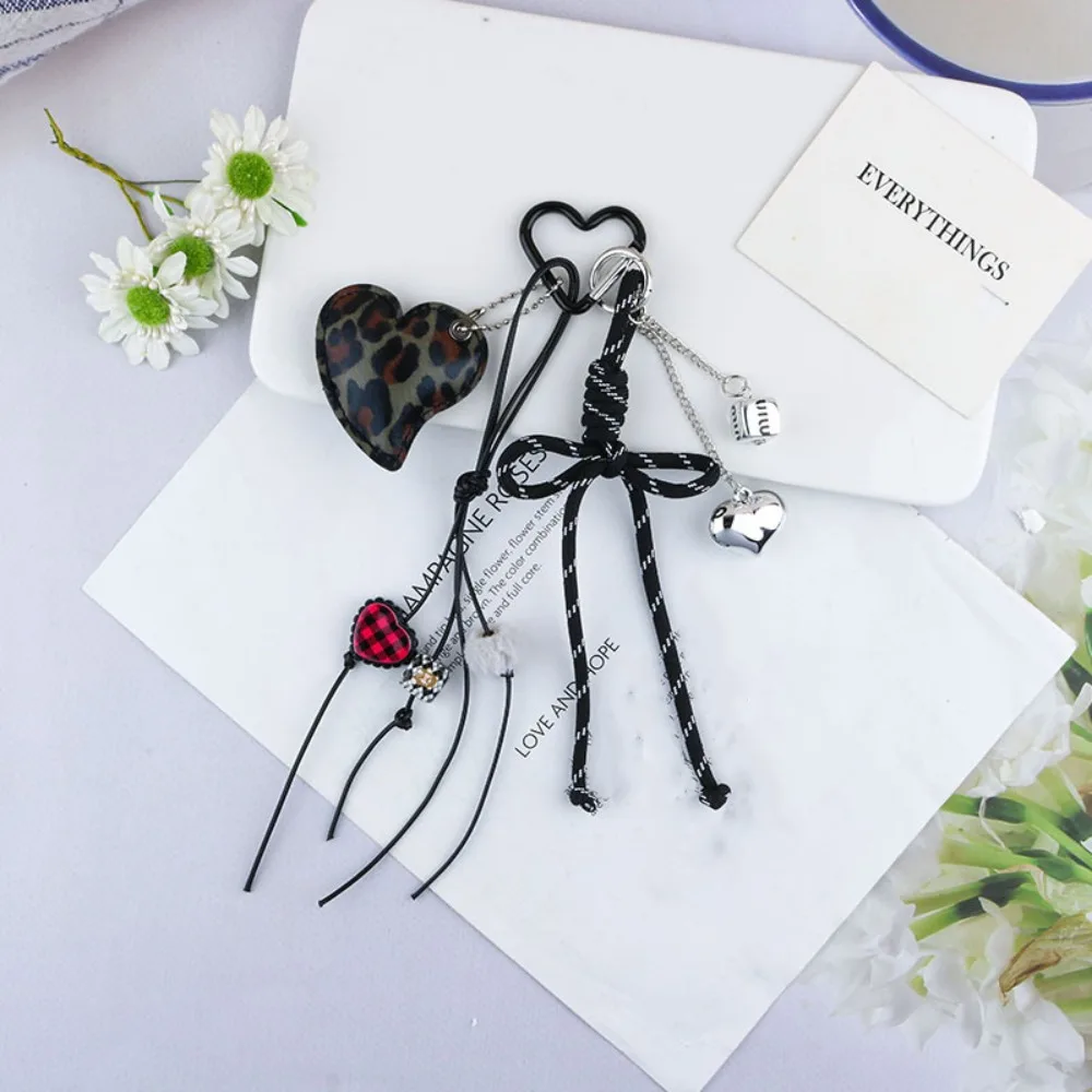 

Sweet Heart Purse Hanging Pendants Bow Hanmade Rope Bag Pendants Keychain