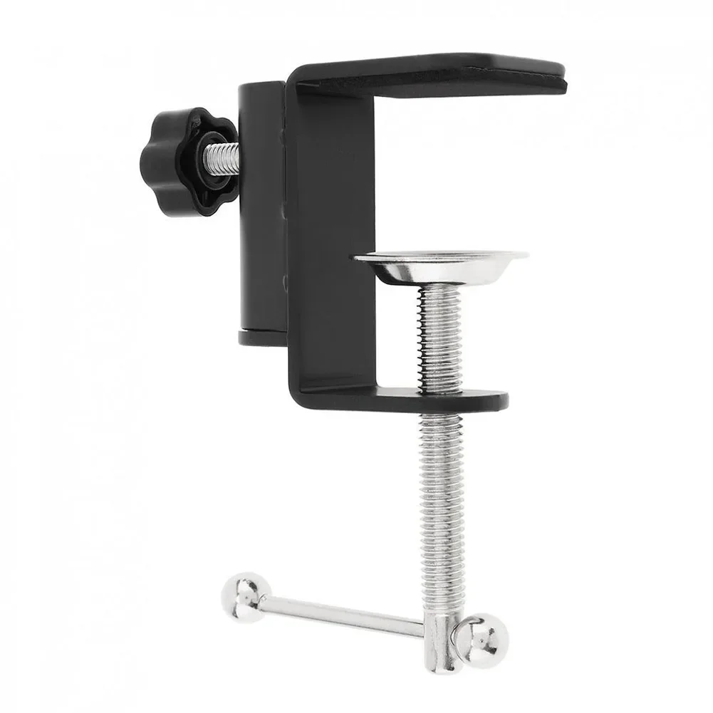 Metal Cantilever Bracket C Clamp With Sponge Pad Universal Compatibility Secure Attachment For Mic Stand Table Lamp Desk