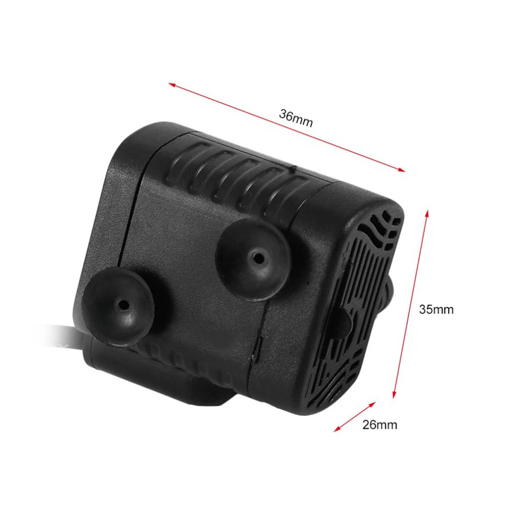 ปั๊มน้ำแบบจุ่มขนาดเล็ก DC3.5V-9V ใน USB-1020 3W สำหรับตู้ปลาภูมิทัศน์ตู้ปลา