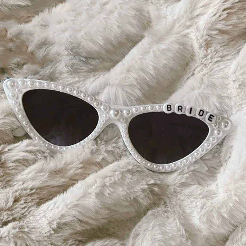 

Bride cat eye Retro sunglasses wedding engagement Bachelorette hen party bridal shower girls weekend Honeymoon Mrs wifey Gift