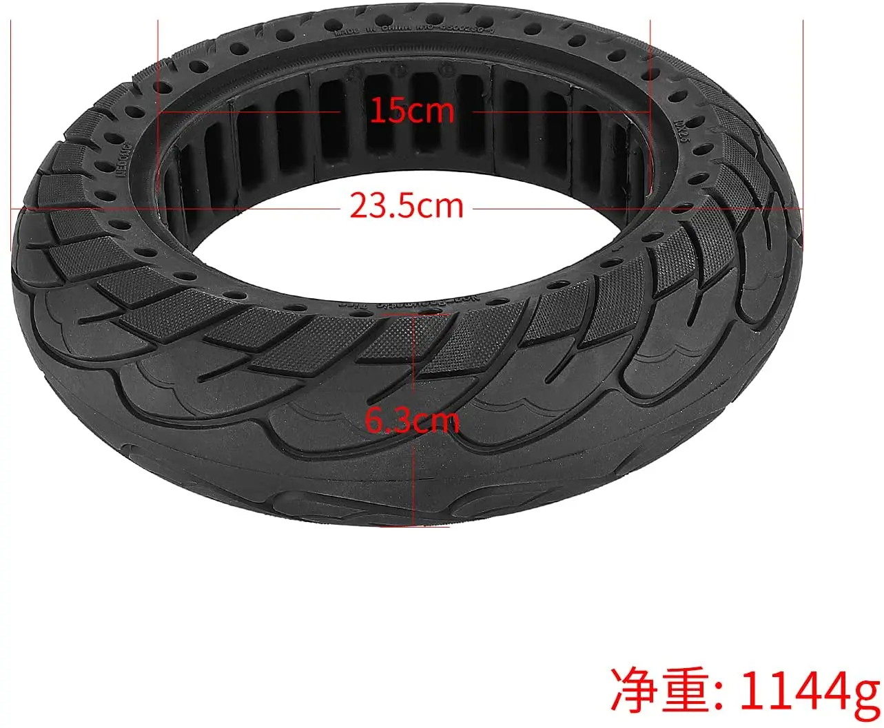 Solid Tire Honeycomb  for Ninebot G30 Max Electric Scooter Puncture Proof Front/Rear Wheel