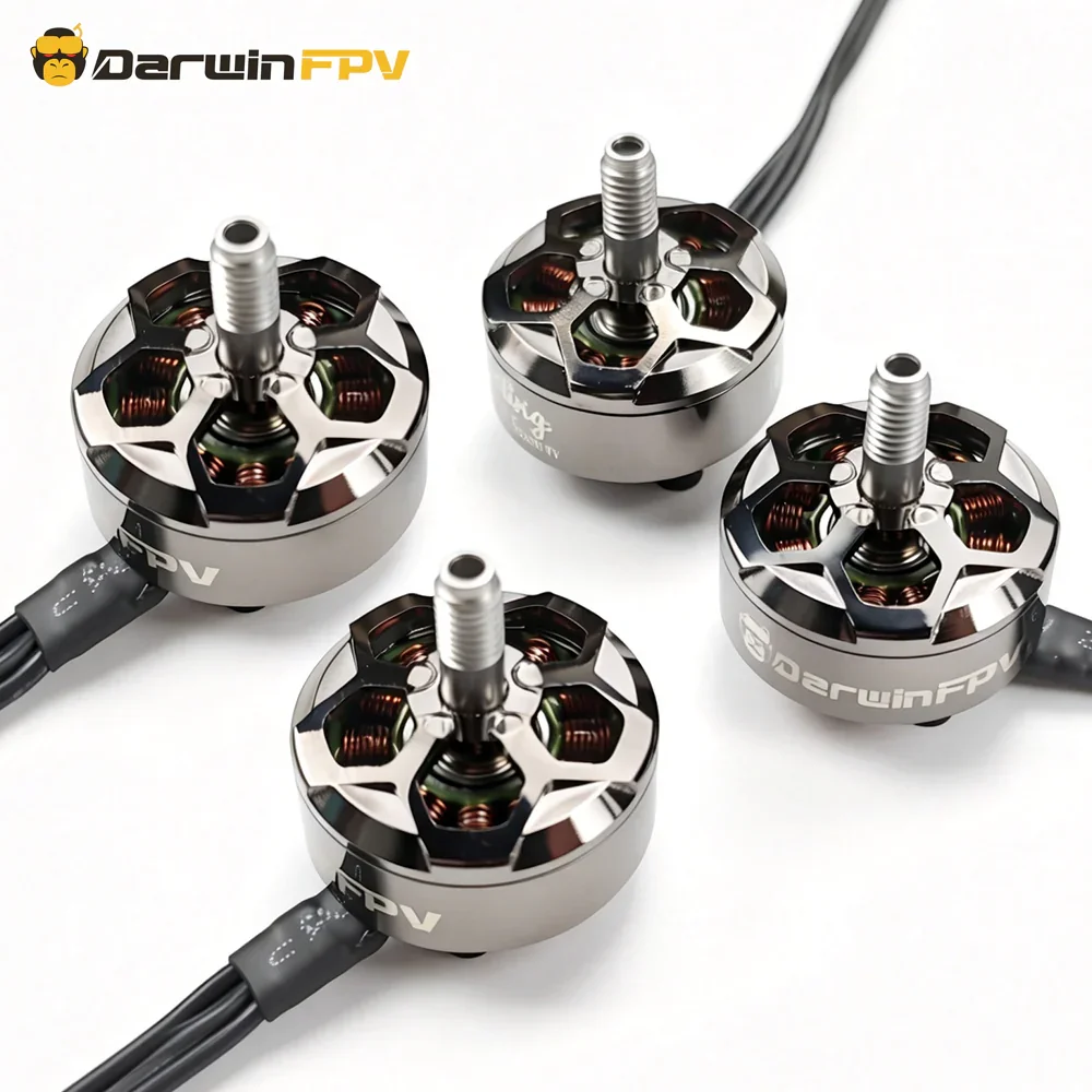 4PCS DarwinFPV Bling 2307.5 2400KV 4S Motor For 5-6Inch freestyle/6-7Inch Long-range Rc Model Parts