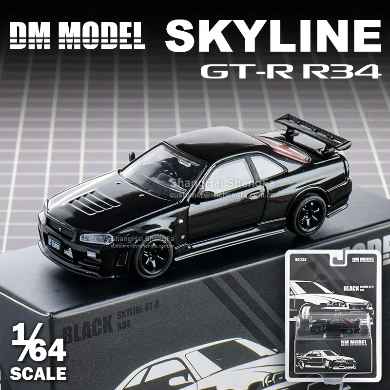 Dct Dmmodel 1:64 Nissan Skyline Gt-R R34 - Alloy Die-Cast Model