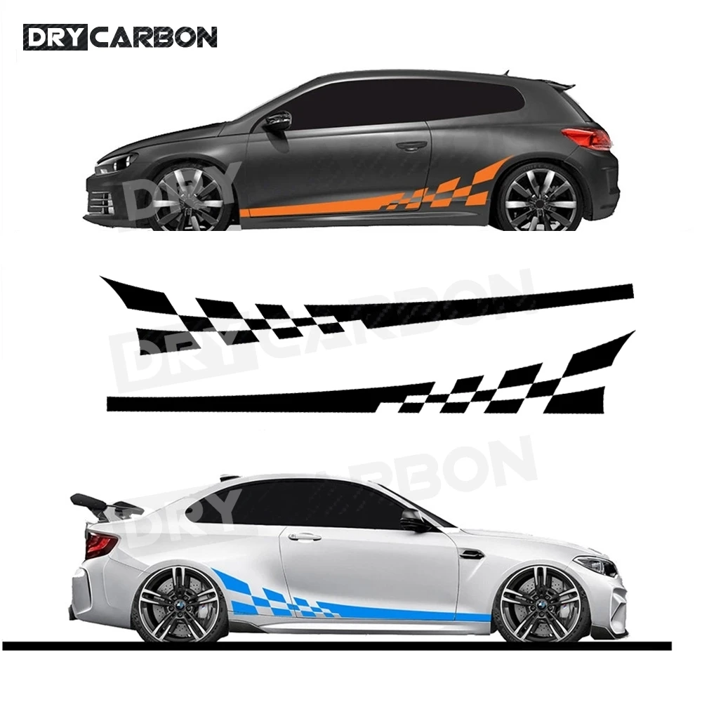 Car Stickers Door Waist Line DIY Decal Sticker AutoTuning Accessories Side Skirts Stripe Stickers Body Kits Accessories