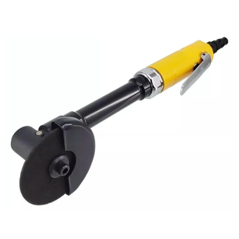 AT-7103L Extended Pneumatic Angle Grinder, 3 Inch Air Cutting Machine with Cutting Blade