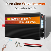Pure Sine Wave Power Inverter 12V 24V DC To AC 220V Frequency Converter 3000W 4000W 5000W 6000W Voltage Car Transformer 50HZ