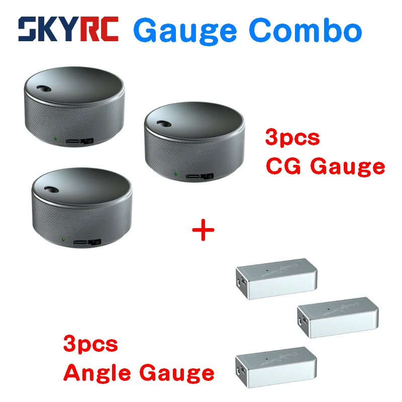

SKYRC угломер и CG Калибр комбо встроенный аккумулятор поддержка Bluetooth приложение управление в режиме реального времени дисплей для радиоуправляемого самолета SkyRC угол