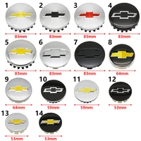 4 Uds ABS cubiertas centrales de rueda de coche insignia de tapas de cubo para Chevrolet Malibu AVEO Corvette CRUZE EQUINOx IMPALA LACETTI TRAX ORLANDO
