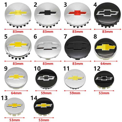 4 Uds ABS cubiertas centrales de rueda de coche insignia de tapas de cubo para Chevrolet Malibu AVEO Corvette CRUZE EQUINOx IMPALA LACETTI TRAX ORLANDO