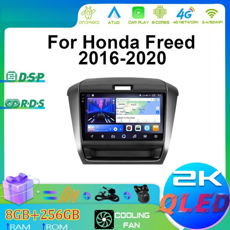 

for Honda Freed 16-20 Android Car Player GPS WIFI Carplay 4G Car Radio Navigation Stereo Navigation All-in-one Car Electronics