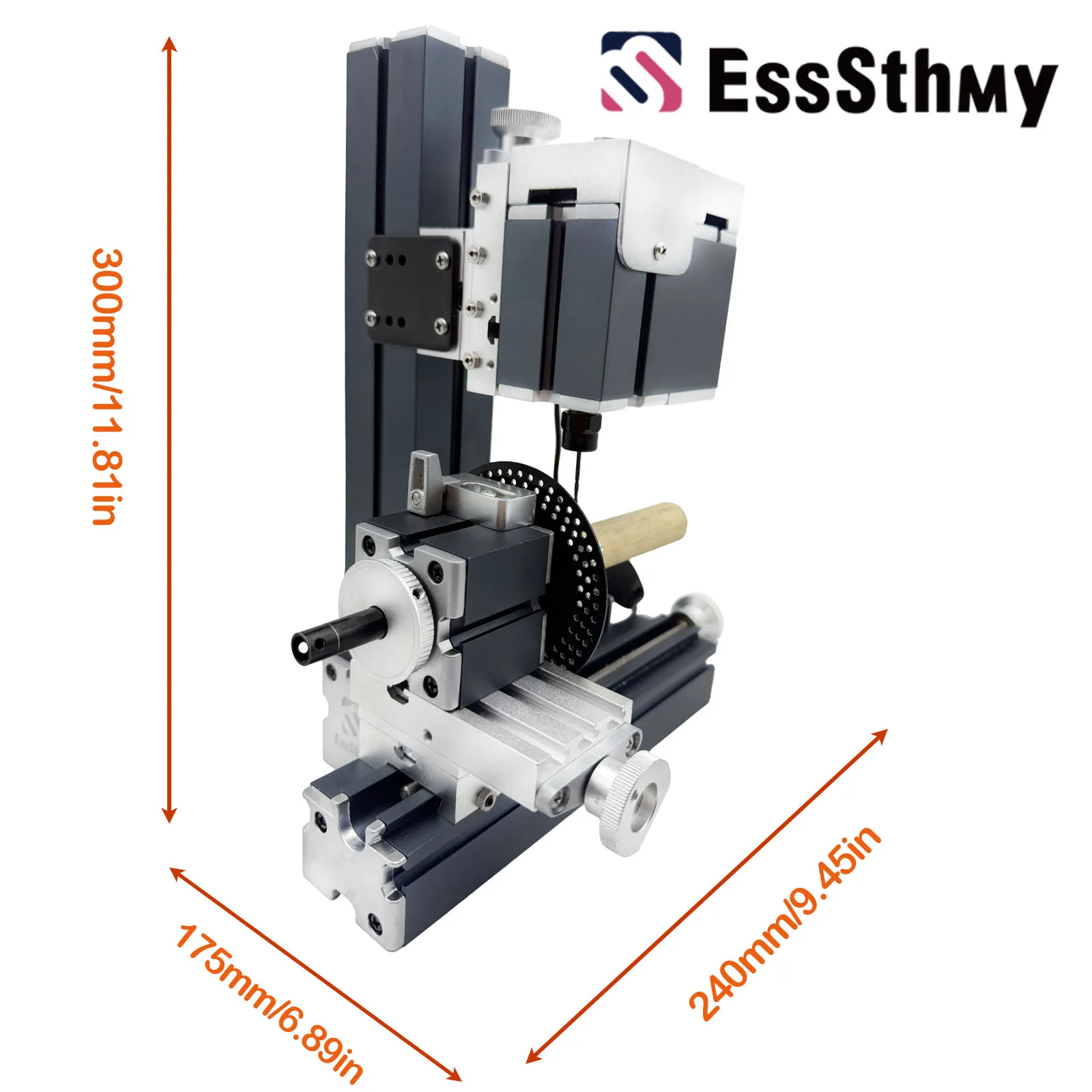 آلة فهرسة مصغرة معدنية كاملة من EssSthmy بقدرة 36 وات 20000 دورة في الدقيقة - أداة صياغة الخشب/المعادن الناعمة، وأدوات النجارة ونماذج التدريس