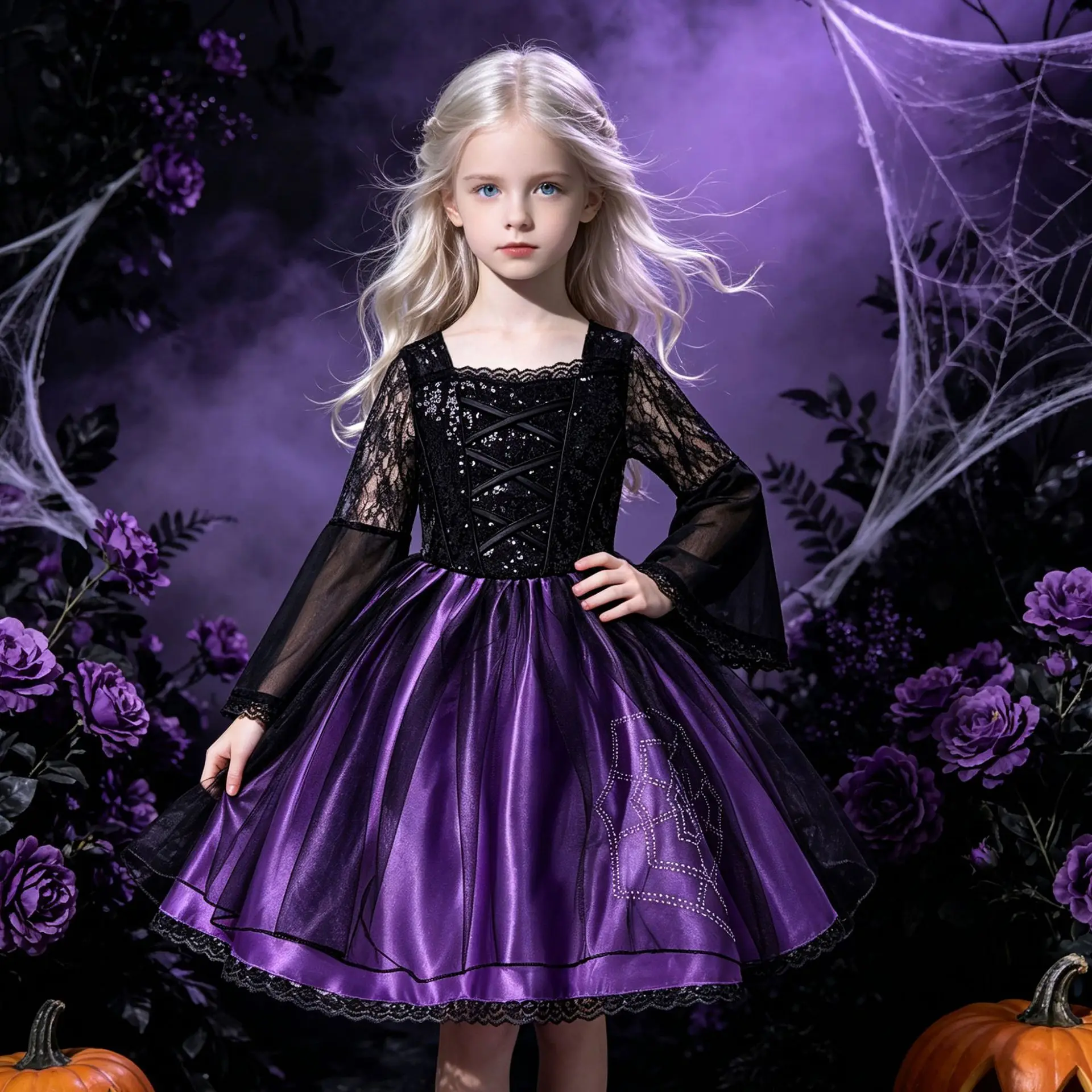 Halloween Performance Costume Long Sleeve Stage Festival Children's Dress up Party Role Play Girls Outfit Christmas Costumes