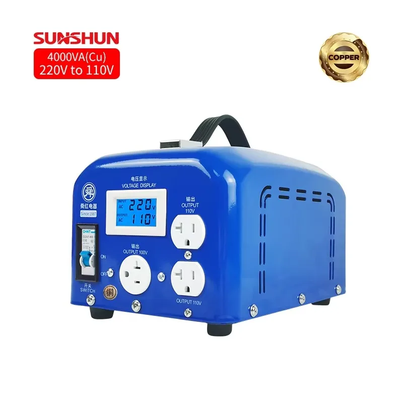 Professional 4000W Toroidal Power Transformer 220V 110V/100V 50Hz/60Hz Frequency Copper 4KVA for Water Heater