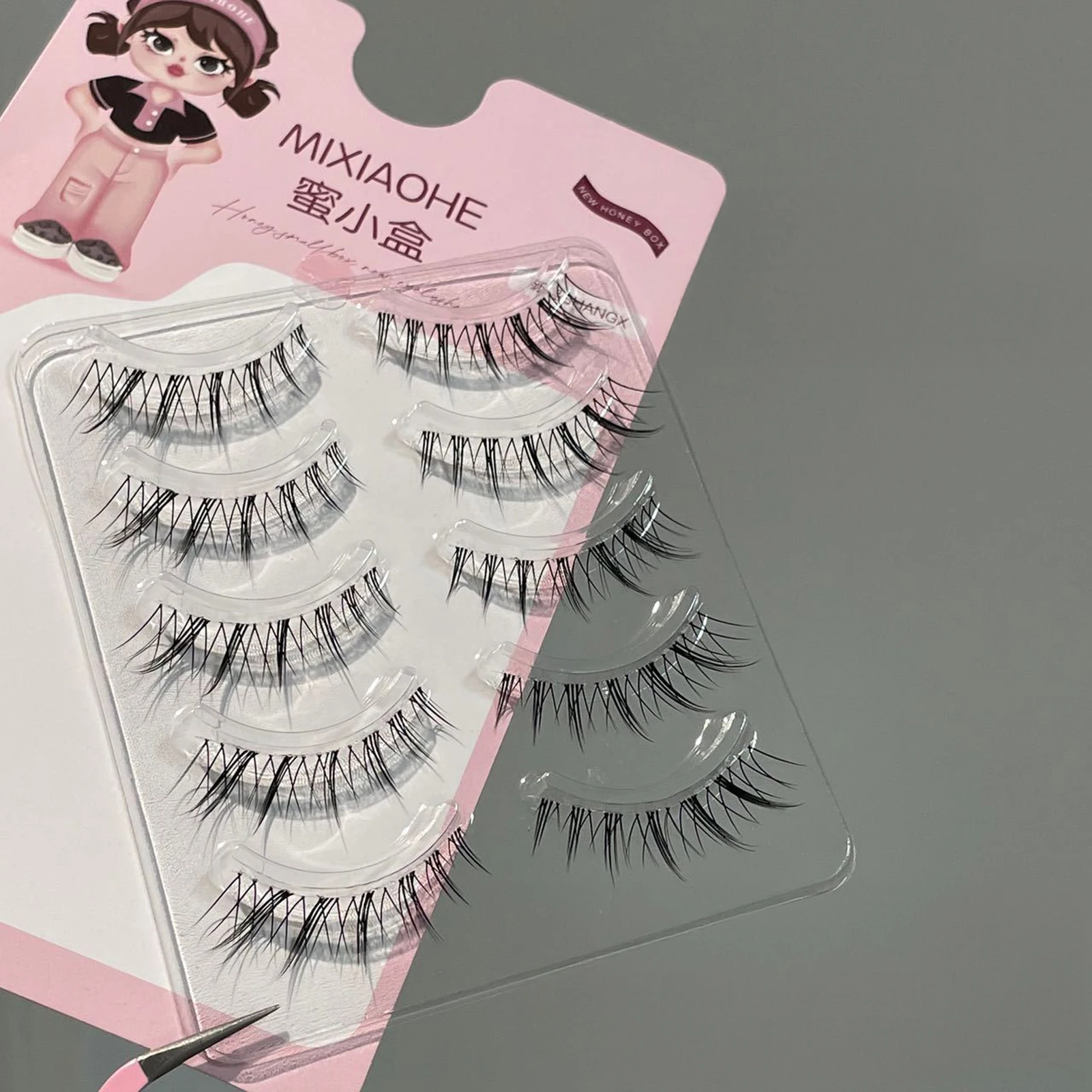 Fox- Eyelashes Korean style Cool False Eyelash full strips Manga Natural Wispy Lashes for Women Party makeup products
