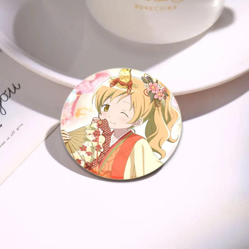 Mami Tomoe Cartoon Brooches  Cute Cosplay Pins Backpack Shoes Jewelry Accessories Gifts Anime Puella Magi Madoka Magica Badge