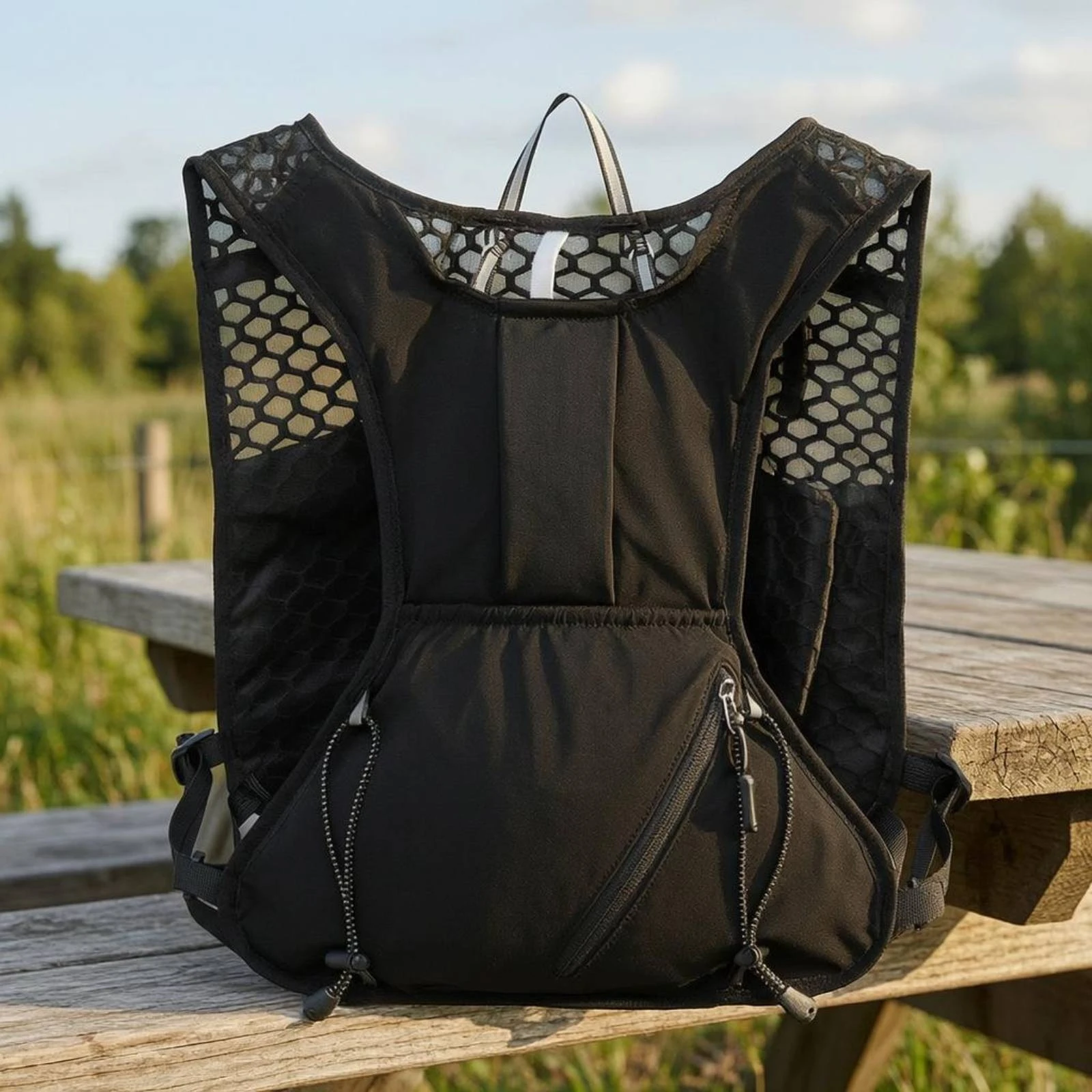 Running Pack with Adjustable Straps Moisture-wicking Hydration Backpack for Outdoor Sports Training and Hiking
