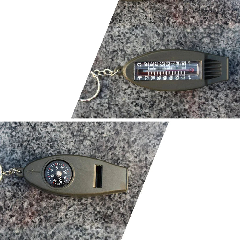 3 قطعة صفارات بقاء محمولة متعددة الوظائف في حالات الطوارئ والمشي لمسافات طويلة والتخييم والتسلق بصوت عال مادة ABS متينة