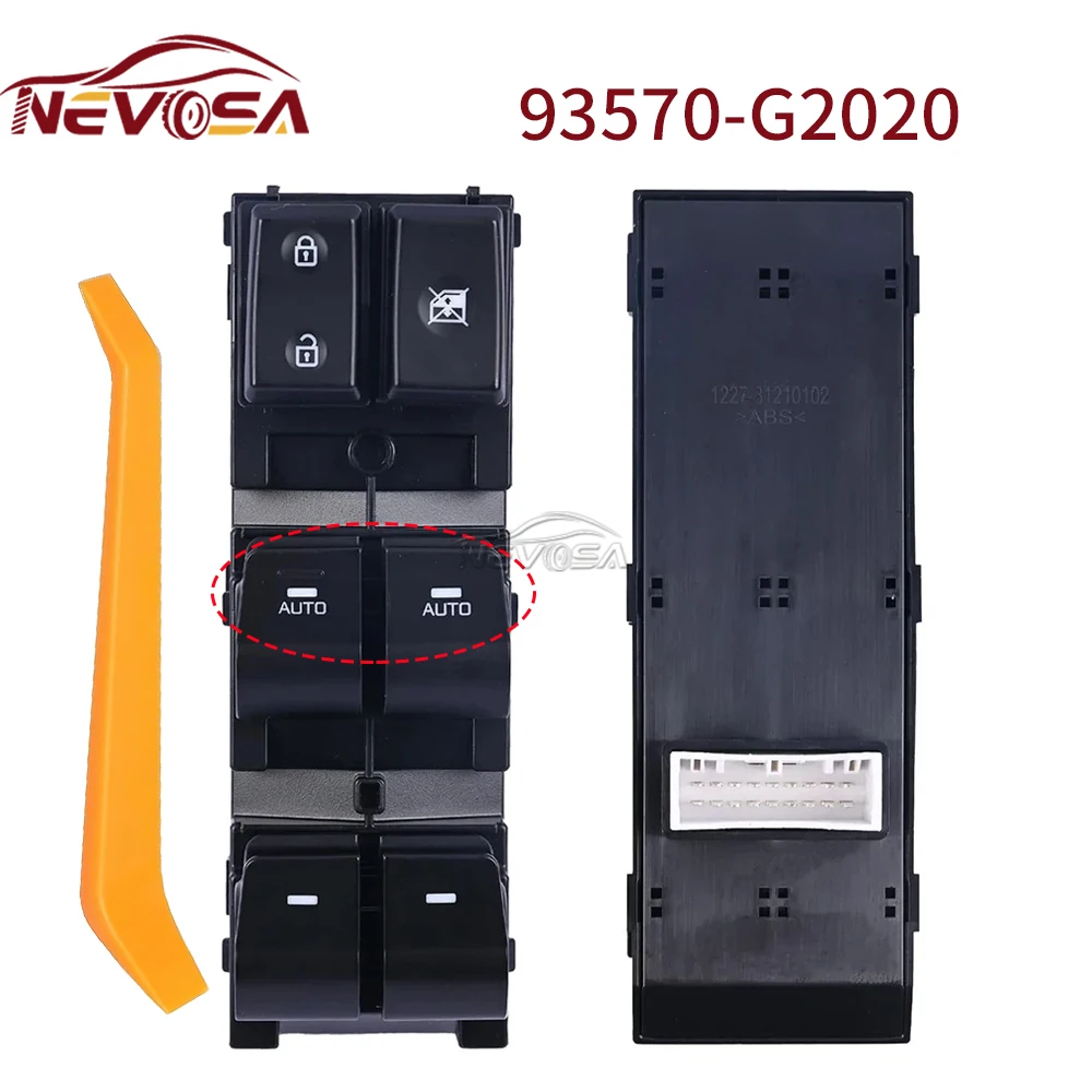 NEVOSA Für Hyundai Ioniq 2017 2018 2019 2020 2021 Vorne Links Elektrische Power Master Fenster Schalter 93570-G2020 93570-G20204X Teile – Detail 5