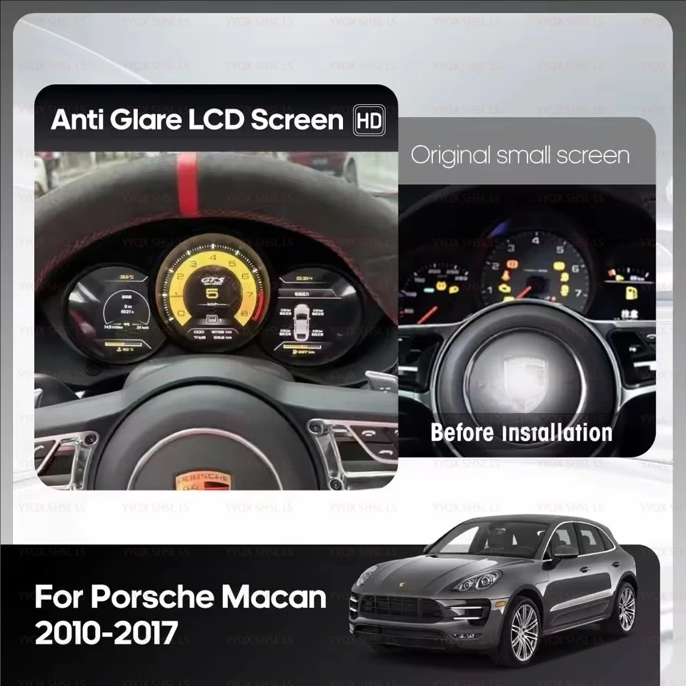 LCD Digital Instrument Cluster For Porsche Macan 95B Boxster 718 2005+ Speedometer Cockpit Dashboard Virtual Instrument Panel