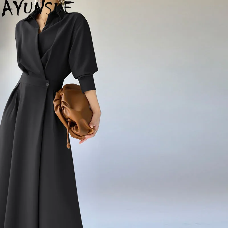 AYUNSUE Dresses 2024 Women Elegant Formal Occasion Long Dresses Spring Summer Dress Slim Fit Womans Clothing Vestidos Largos