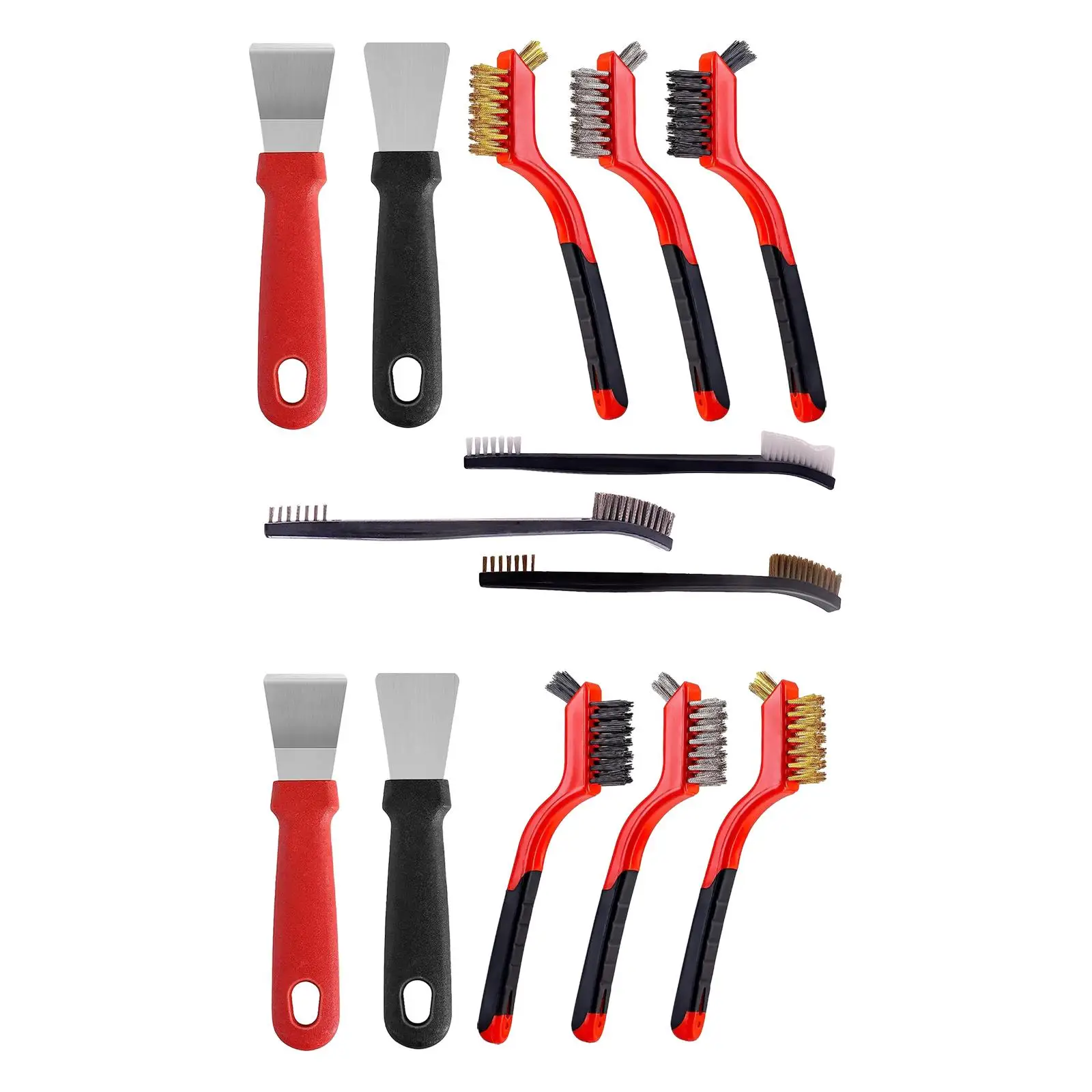 Set di spazzole metalliche Mini tergipavimento per spazzole metalliche per la rimozione della ruggine della cucina casa
