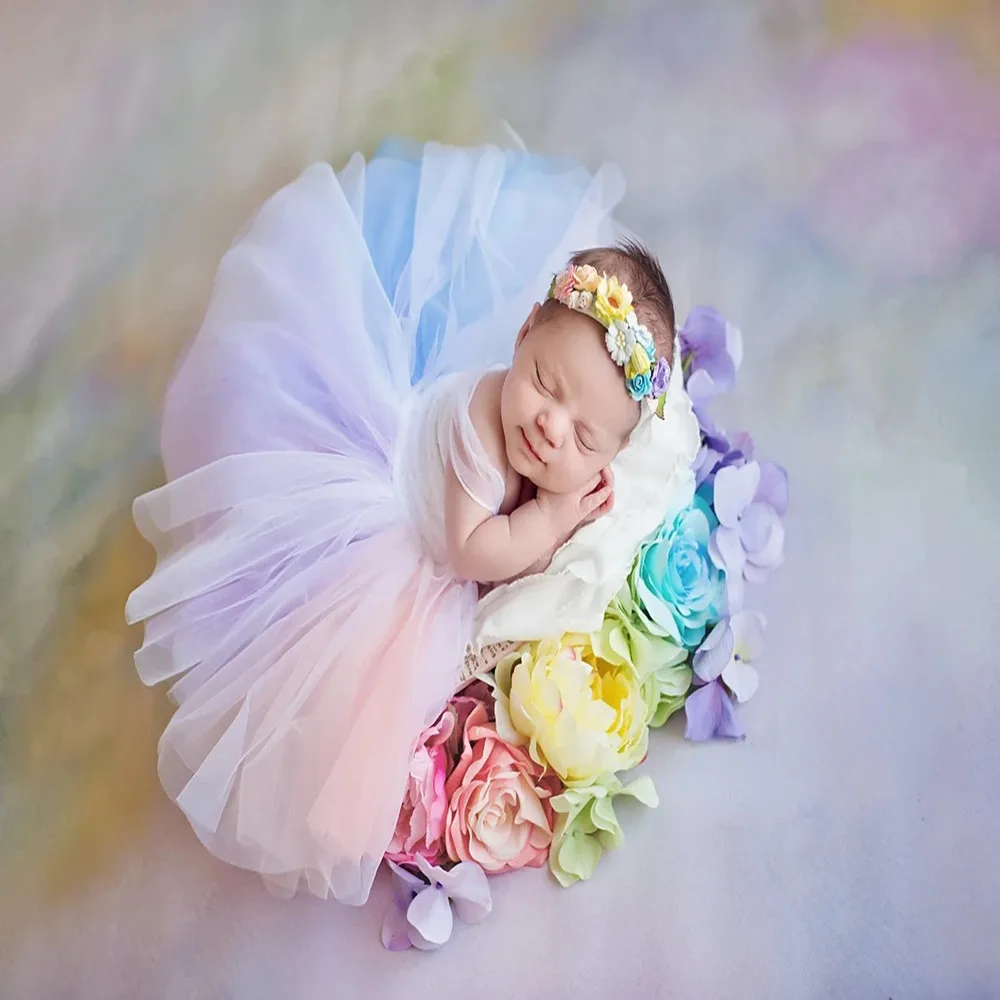 

Newborn Photography Clothing Princess Dress Full Moon 100 Day Girl Baby Set Photography Clothing Infant Dress