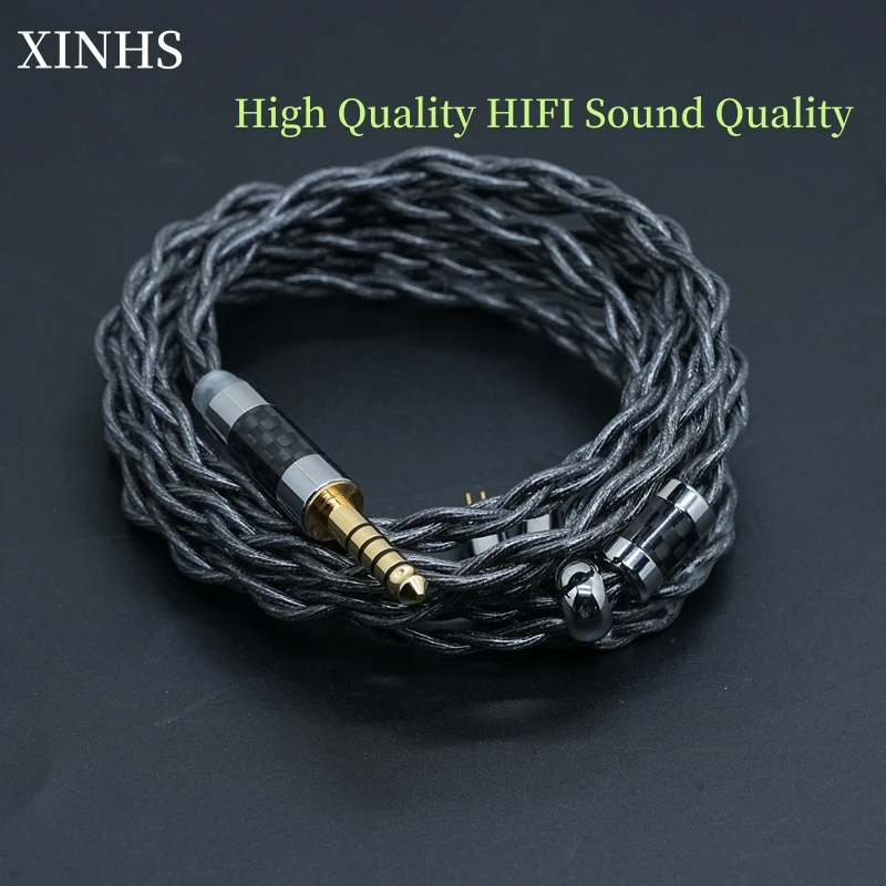 XINHS B05 4 Core Black High Purity Graphene Oil-Impregnated Cable Wire Anti-Shield Fading