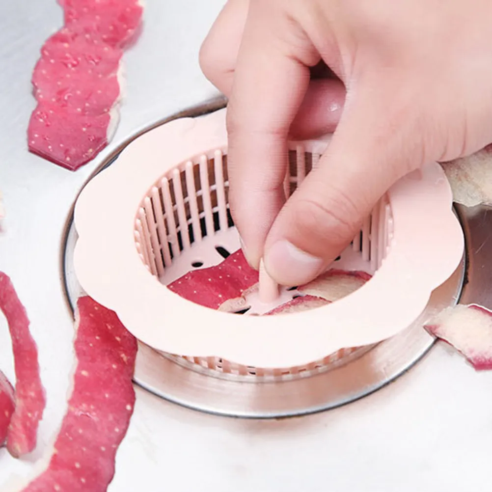 

Plastic Flower Shaped Mesh Sink Strainer Round Basket for Kitchen Bathroom Drain Filter Junk Catcher Stopper Sink Strainer