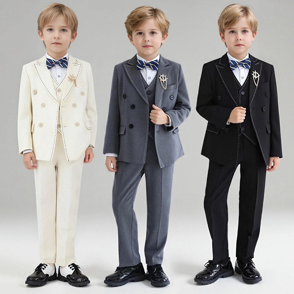 

Комплект костюма для мальчиков, зимний комплект на флисовой подкладке, толстый теплый детский смокинг, торжественный конкурс, наряды для свадебной вечеринки, детская одежда для подростков, От 13 лет