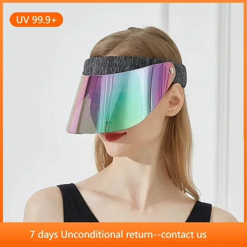 Sun Visor New Fashion Casual Sun Protection UV Protection Lens Hat for Outdoor Sports Hiking Cycling Fishing Cap Water Proof