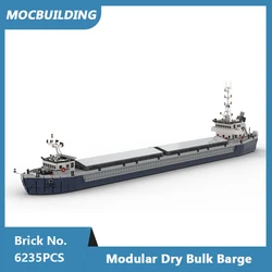 MOC Building Blocks Modular Dry Bulk Barge Model DIY Assembled Bricks City Transportation Educational Toys Xmas Gifts 6235PCS