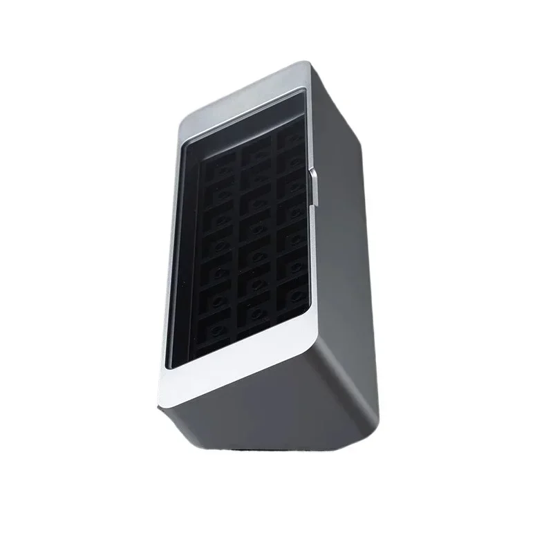 Boîte de rangement et de présentation pour touches de clavier personnalisées en résine Bliss Metal Silicone Glass