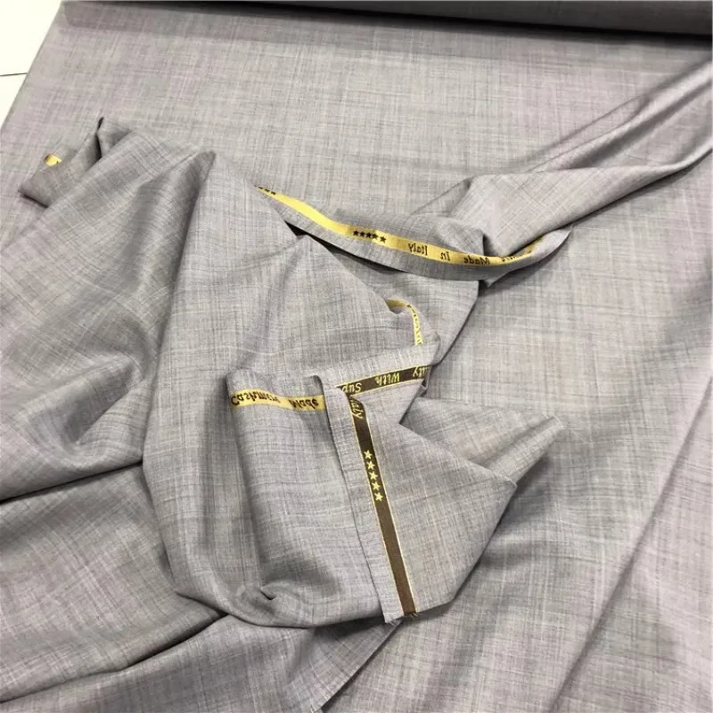 1/1.5/3.5meter Light Gray High Quality Imported Wool Fabric Suit Clothing Fabric Anti-wrinkle  Mens Atiku Fabrics S180
