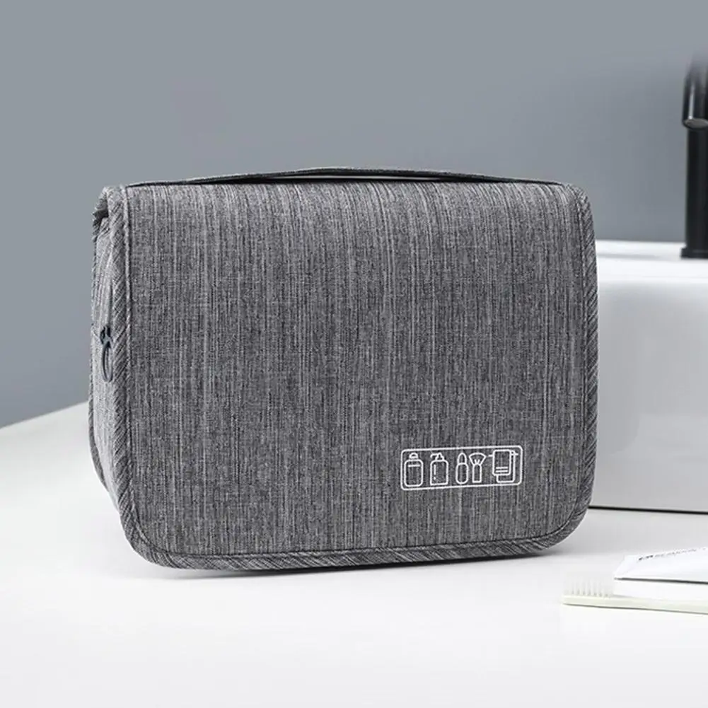 Hanging Toiletry Bag Oxford Cloth Business Cosmetic Bag Large Capacity Multi Compartment Makeup Organizer Travel Storage Bag