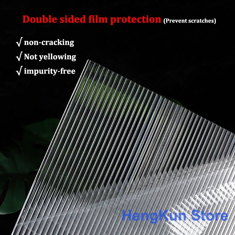 1pc Transparent Acrylic Plate,PMMA Organic Glass Striped Plate, Background Decoration Plastic Board Processing Customization